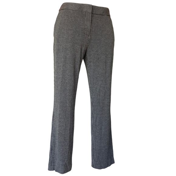 Theory Pants women's size 4 Slim Crop Trouser Houndstooth Plaid corporate Office - Picture 3 of 7